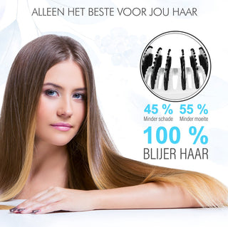 Curved borstel - wit