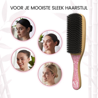 Slick back borstel - Roze