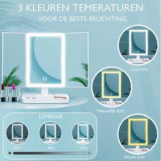 Make-up spiegel met verlichting