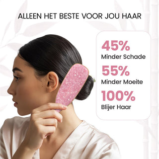 Slick back borstel - Roze