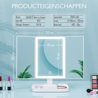 Make-up spiegel met verlichting