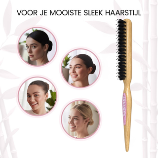 Slick Back & Smoothing Brush - Roze