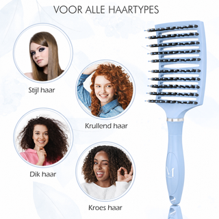Curved borstel - blauw