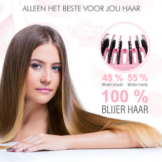 Curved borstel - roze