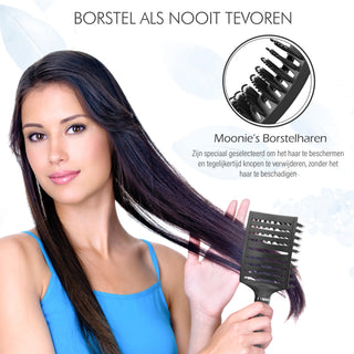 Curved borstel - zwart