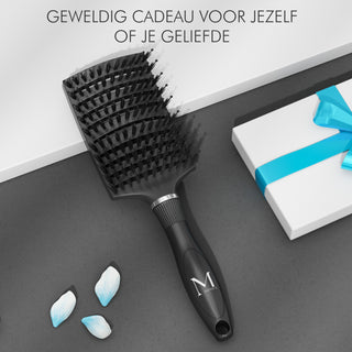 Curved borstel - zwart