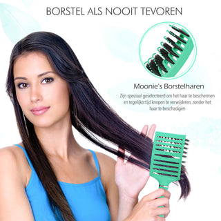 Curved borstel - groen