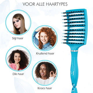 Curved borstel - blauw