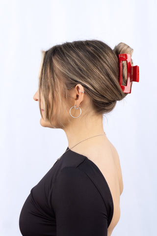 Clip-In Haaraccessoire Gevaarlijk Rood